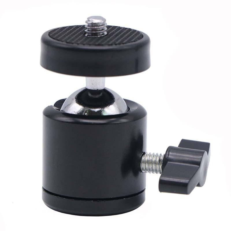 All Metal Construction 360°Swivel Tripod Round Head with 1/4 Screw Thread For Professional And Amateur Photographers