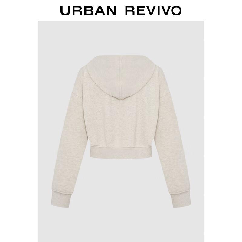 UR 2024 Winter Women's Casual Hooded Drawstring Short Sweatshirt