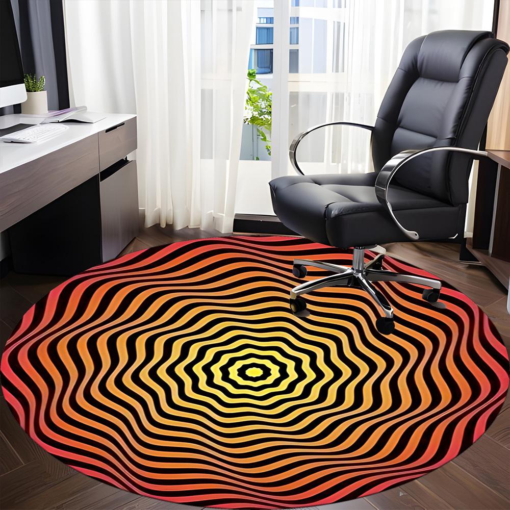1 Stück Optische Illusion Muster Stuhl Teppich für Büro, Weiche Flanell Überwurfmatte, Perfekt für Büro, Feiertagsparty Dekoration Wahl yy251113161