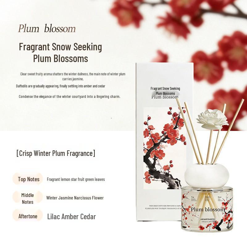 New Floral Oil-Free Reed Diffuser: Indoor Air Freshener & Aroma Ornament
