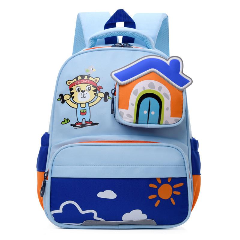 Cute Cartoon Nylon Kids Backpack For Kindergarten Boys And Girls Lightweight And Trendy