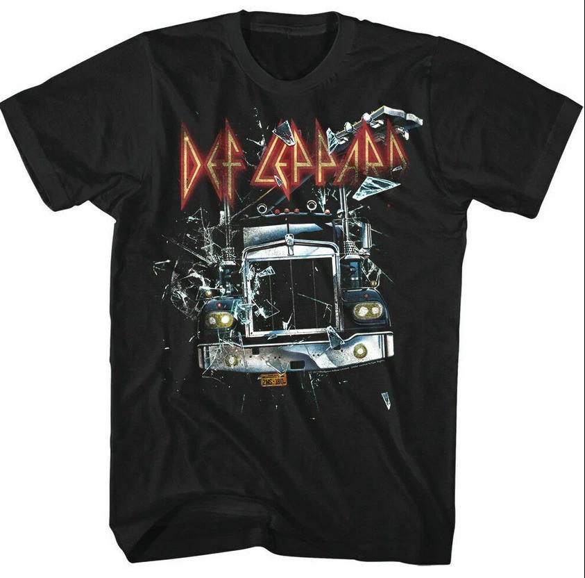 Def Leppard On Through the Night Truck Men’s T Shirt 4XL