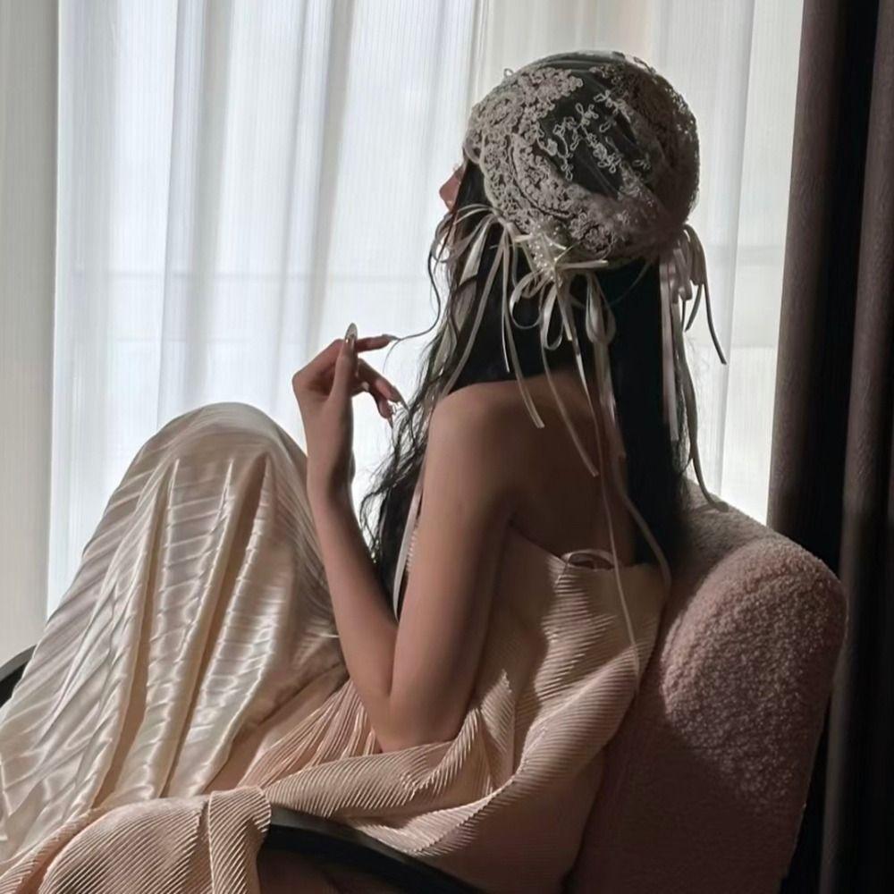 Breathable Embroidered Bride Wedding Headwear Retro Wedding Headband