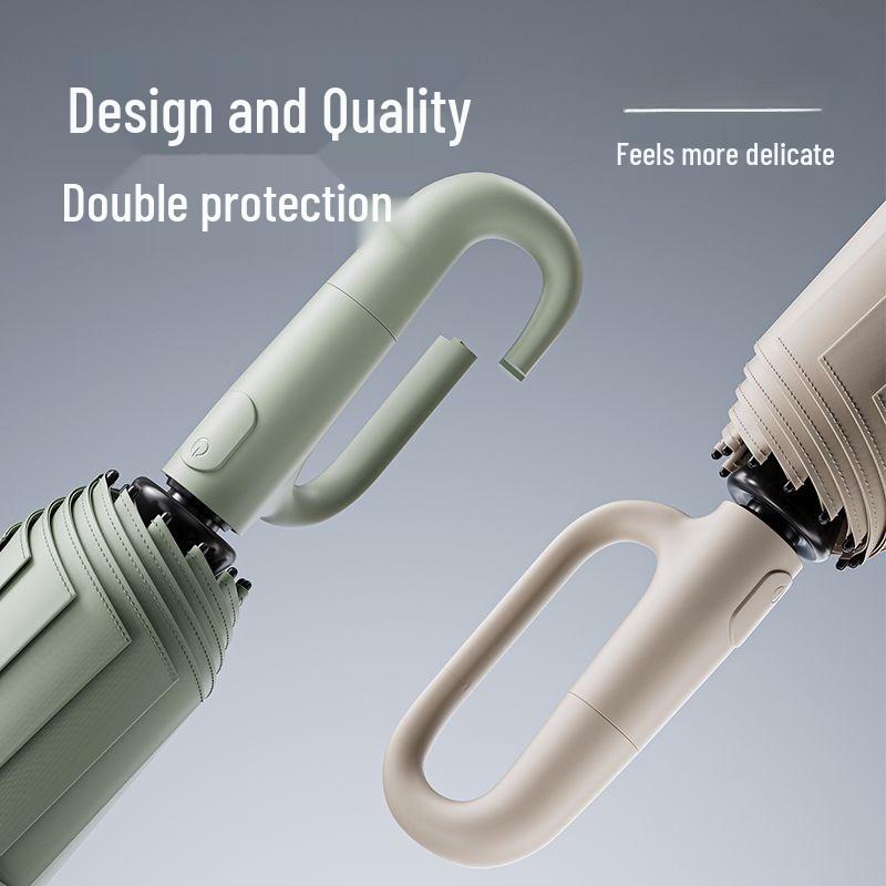 Dual-Use Sunscreen Umbrella: 144-Rib Folding Automatic Umbrella for Men and Women