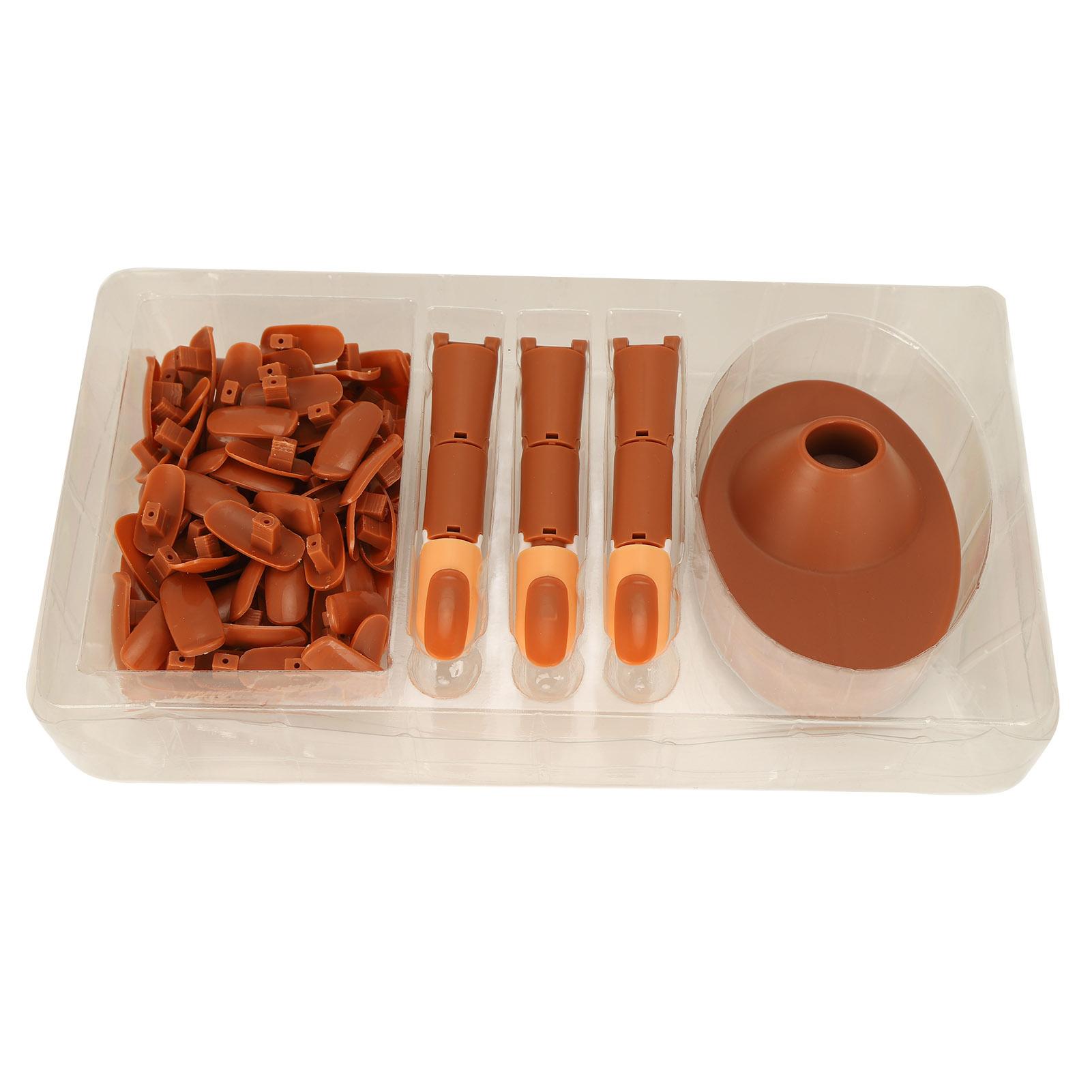 

Обучение искусству ногтей. Гибкие суставы для пальцев. Манекен для пальцев с основанием. Brown