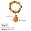DIY pendant ring ring stainless steel gold-plated exaggerated multi-element pendant ring women