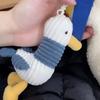 Cute Backpack Decoration Pendant Plush Little White Duck Doll Keychain Birthday Gift