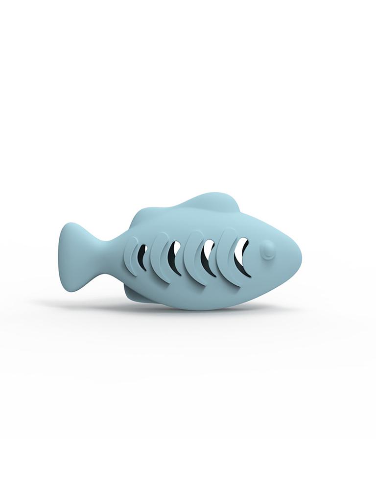 Fish-Shaped Cat Chew Toy - Dental Treat Dispenser Puzzle, Safe Silicone, No Battery, Interactive Pet Snack Game