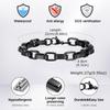 Punk Rock Chuky Chain Bracelets for Men Teens Boys, Stainless Steel Rectangle Links Chain Wristband New Jewelry