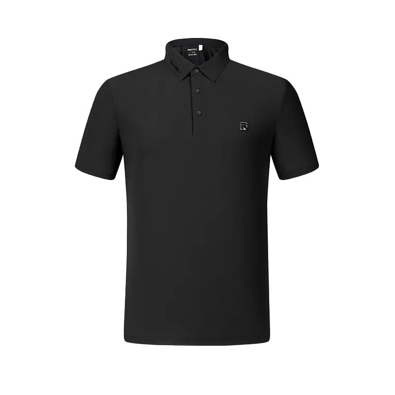 FILA Polo Shirts Men's Black Polo Collar Thin Straight Fit (Unisex) Polo Shirts A51M425144ABK
