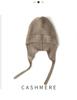 Women 100% Pure Cashmere Trapper Hat Ear Flap Design Knit Winter Warm Soft Skullies Cap Cold Weather Accessory