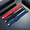 21mm Gebogenes Gummiarmband für Seiko SPORTURA Serie SNAE93J1 SPC089 Armband Sport Wasserdichtes Silikon-Uhrenarmband Zubehör
