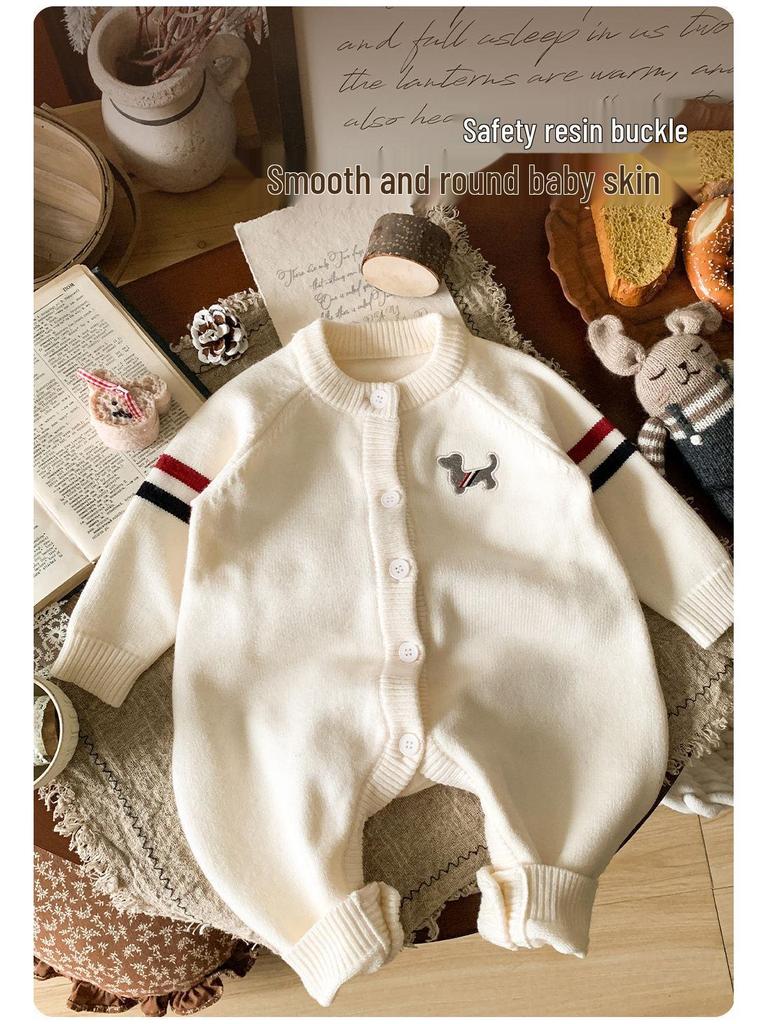 2025 Stylish Baby Autumn Romper: Super Cute Infant & Toddler Jumpsuit Sweater