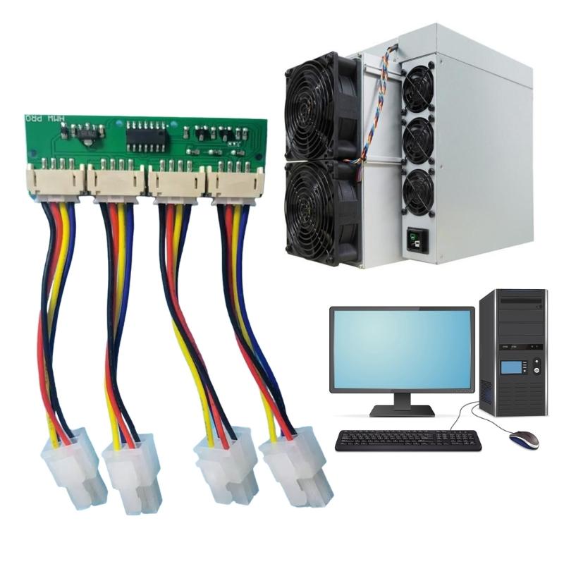 Emuladores de Velocidade de Ventoinha Ajustável para Antminer S21 S19kpro T21 KS5 KS5pro Spoofers de Ventoinha Computador Dummy Necessidades de Refrigeração de Escritório