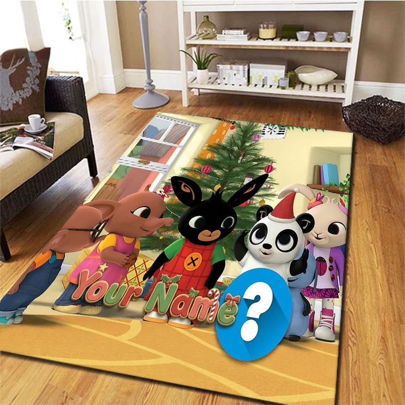 Bing Custom Name Carpet Rug for Living Room Bedroom Home Sofa Decoration,Kids play Non-slip Floor Mat