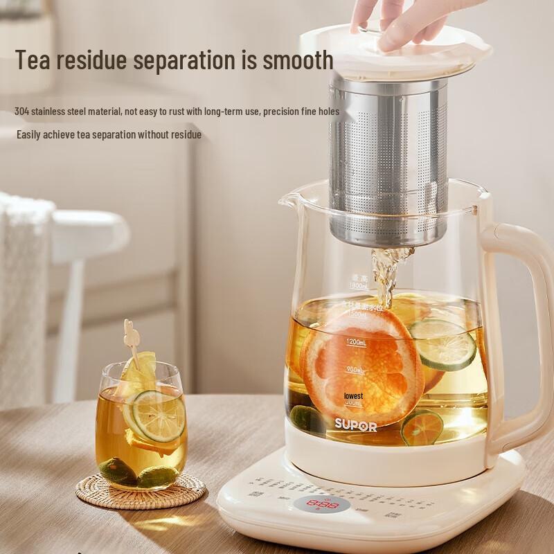 

SUPOR 1.8L Health Kettle with 18 Functions & 24H Timer