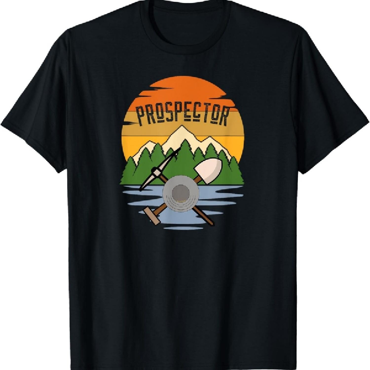 

Gold Prospector, Miner T-Shirt XXXXXL чорний