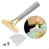Glass Window Cleaning Putty Scraper Hand Tool 10 Screws for Decals Mud Removing Cleaner