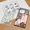 Frosted Square Clear Phone Case for iPhone 16 Pro 15 14 Plus 13 12 Pro Max 11 Colored Floral Pattern Tpu Soft Shockproof Slim Cover