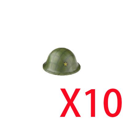 Military Building Blocks Accessories Figure Soldier Helmet Toy USSR USA UK Japanese Hat Mini Brick Hood Mask Flamethrower