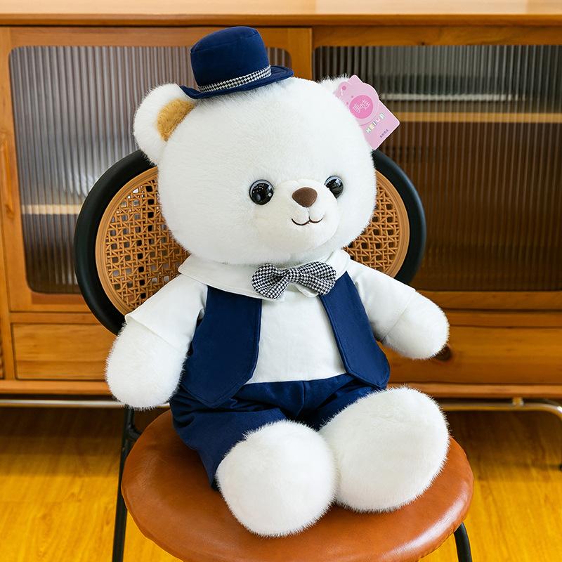 Wedding Dress Couple Bear Plush Toy Wedding Press Doll Valentine's Day Gift Engagement Ornament