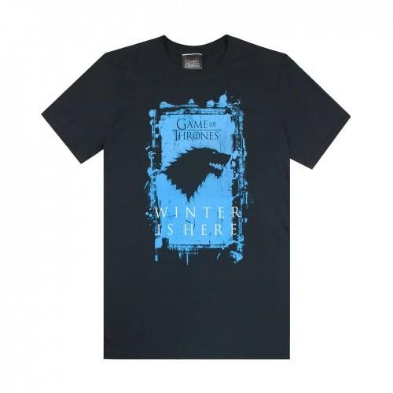 Game of Thrones Mens Winter Is Here T-Shirt S