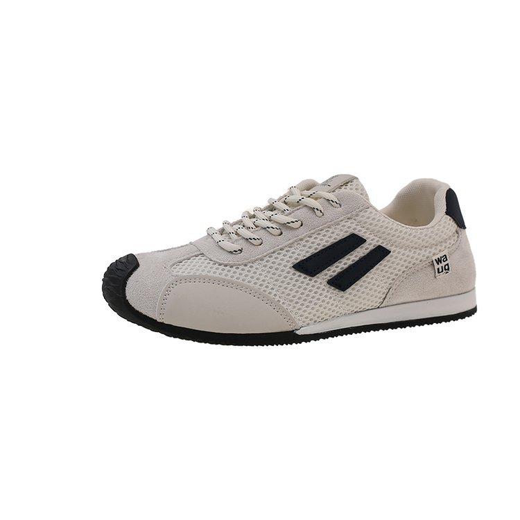 

[youshilai] Mesh breathable sports shoes women s 2025 summer platform casual board shoes lightweight white shoes 40