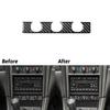 Carbon Fiber Console Fog Light Climate Control Panel Trim For Ford Mustang 01-04