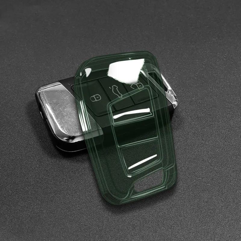 Soft TPU Car Key Case Accessories for VW PASSAT B8 for Volkswagen for Skoda Kodiaq Superb A7 Transparent Remote Cover Protector