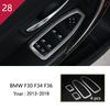 For BMW 3 4 Series 3GT F30 F32 F34 Car Styling Interior Gearshift AC CD Button Panel Door Armrest Decoration Cover Trim Sticker MQHWD1