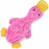 Long Hair Plush Squeaky Duck Dog Chew Toy Durable Teeth Cleaning Large Pet Toy Puppy Gift Soft Interactive Biting Training
