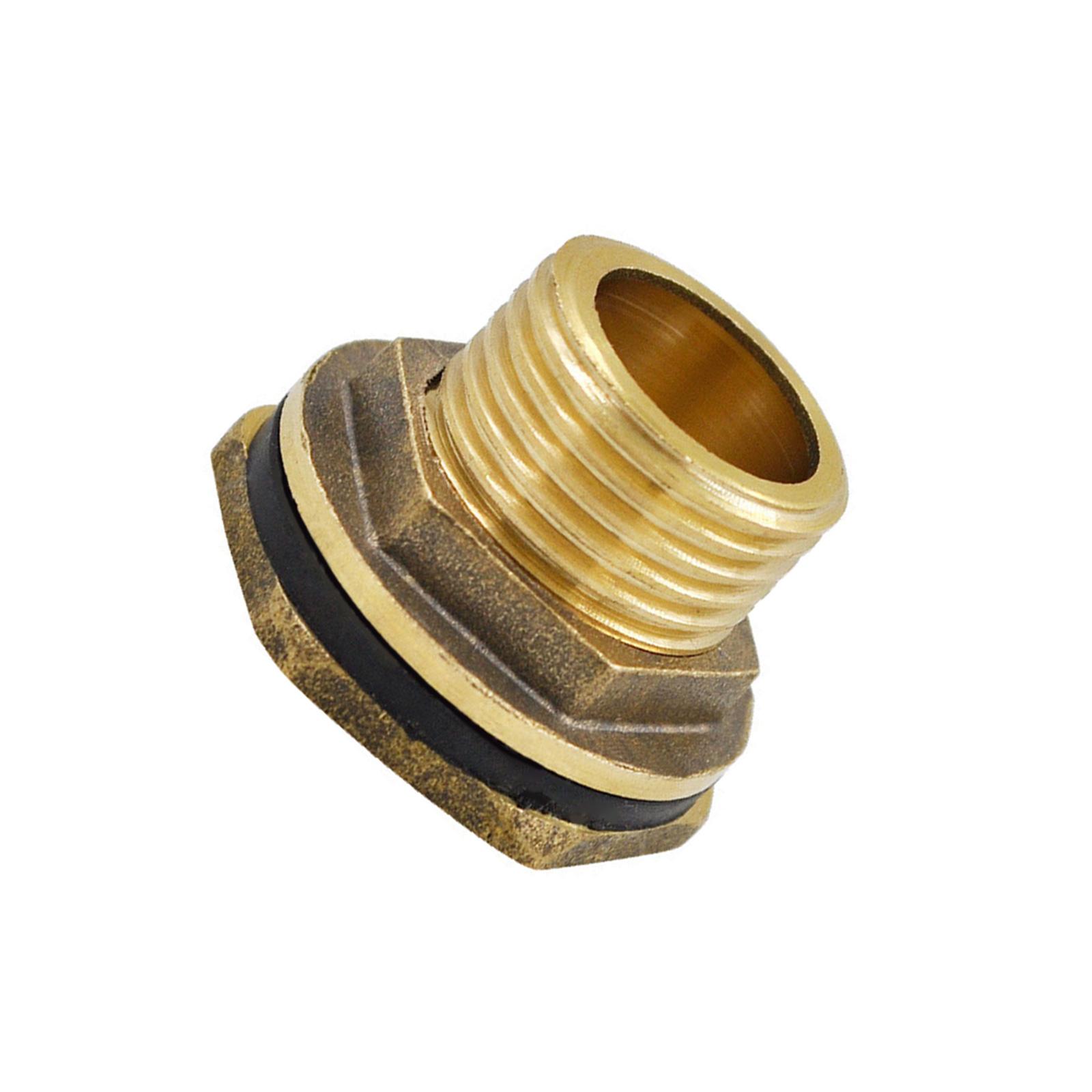 

Universal Brass Threaded Fitting For Bucket Tanks Rainwater Barrels Rustproof Water Tap Connector