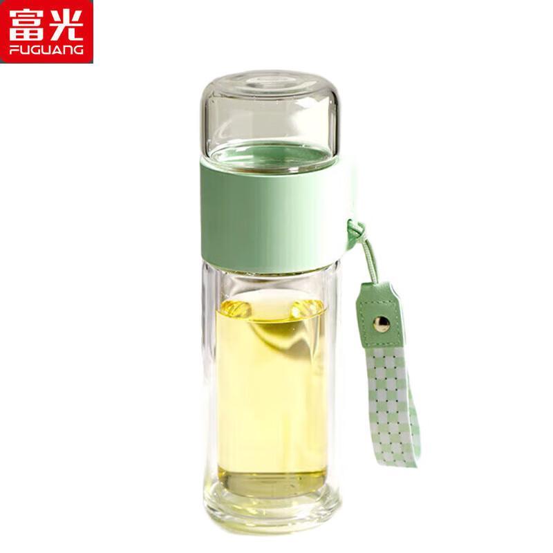 Fuguang G2229-SH Double-Wall Tea Infuser Glass Bottle