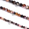 6/8/10mm Two Color Fire Agate Natural Stone Beads Orange Round Loose Beads For Jewelry Making DIY Necklace Bracelets Accessories