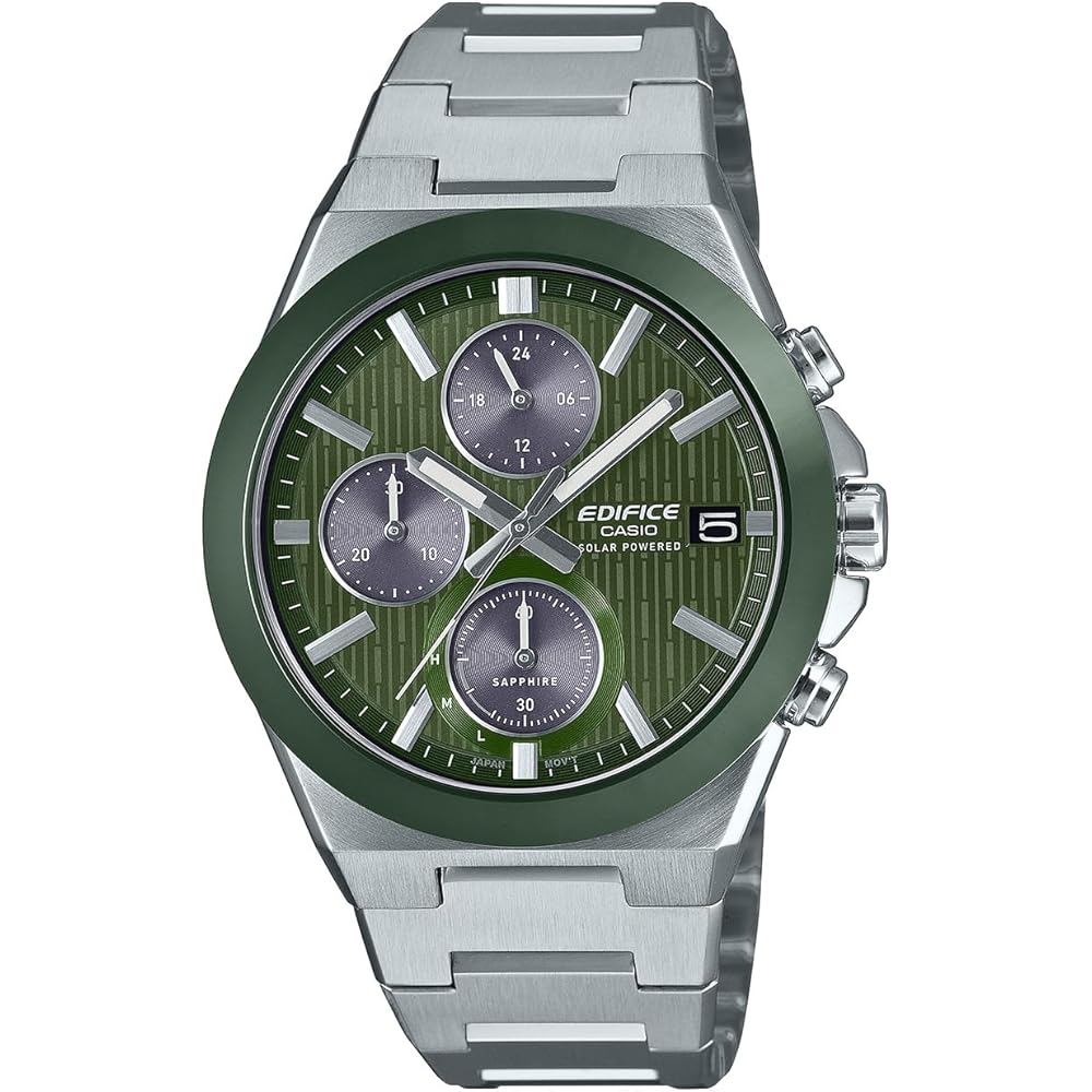 Casio Edifice Solar Watch Green Ceramic Bezel Sapphire Glass EFS-S650YD-3AJF Men s