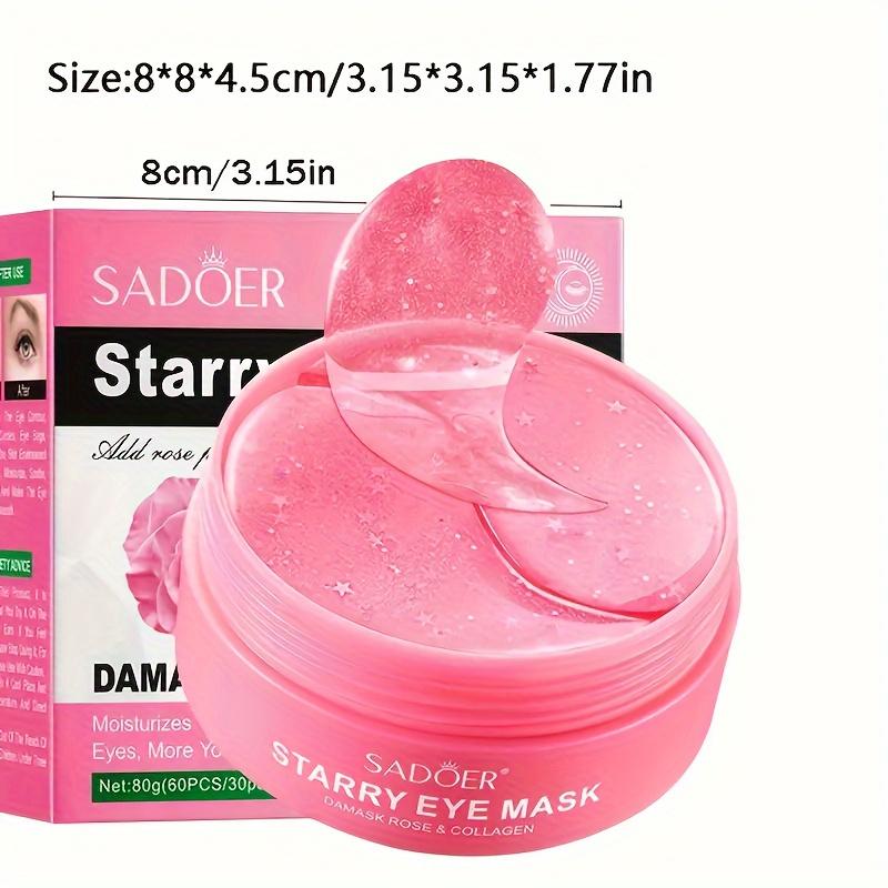Rose Hydra-Gel Eye Mask - Moisturizing & Firming Eye Care with Plant-Based Squalane, Remove Dark Circles, Puffiness & Wrinkles, Tighten Skin Eye Patch
