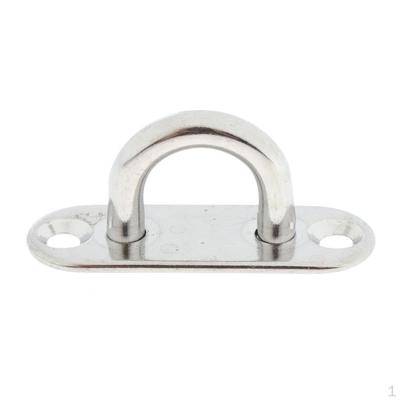 Piastra per occhiello di supporto per barca da 5 mm, 6 mm, 8 mm, acciaio inossidabile 304, - 5 mm