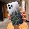 Phone Case For iphone 17 Pro Max Air 16 15 14 13 Pro Max 15 16 Pro 15Plus Travel Mountain Forest Sea Beach quotes