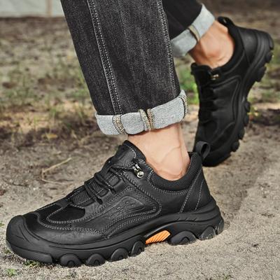 Mode Hochwertige Leder Herren Wanderschuhe Outdoor Trail Trekking Herren Rutschfest Atmungsaktiv Kletterschuhe Herren Berg Sportschuhe