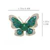1Pcs Trendy Animal Insect Lapel Pin Elegant Crystal Enamel Butterfly Brooch For Men'S Suit Fashion Clothing Accessory Jewelry