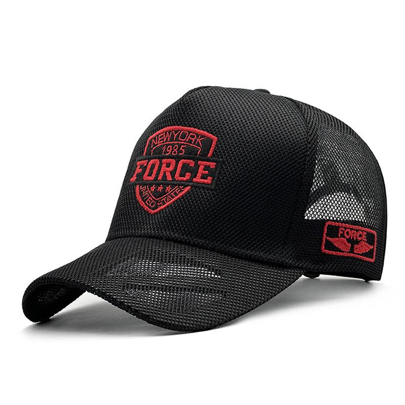 Grote Maat 60-65cm Zomer Baseballpet Mode Uitgesneden Mesh Zonbescherming Hoed Lichtgewicht Borduurwerk Letter Sportpet 54-60cm