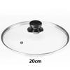 Universal Pot Cover Tempered Glass Pot Lid Durable Wok Pan Lid  Kitchen Accessories