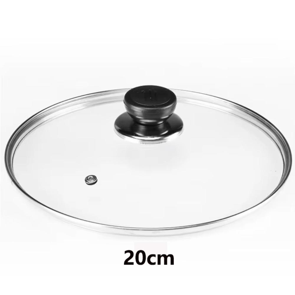 Universal Pot Cover Tempered Glass Pot Lid Durable Wok Pan Lid  Kitchen Accessories