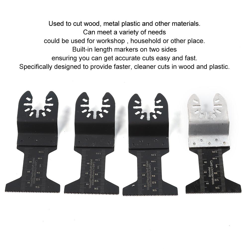 108 buc Pânze de ferăstrău oscilant universale Oțel carbon ridicat Set de scule de tăiere și lustruire Compatibil pentru