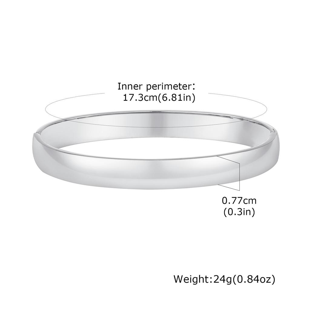 Women Anti Allergy Stainless Steel Cuff Bracelets Bangle, Trendy Wristband Jewelry Stacking Open Bracelet To Girls Mom Wife