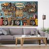 Vintage Garage Workshop Background Cloth - Ideal for Birthday Parties Photo Booths and Outdoor Celebrations