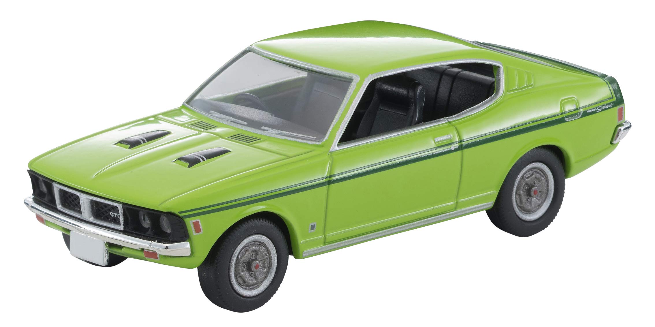 

Tomytec Tomica Limited Vintage Neo Mitsubishi Colt Galant GTO MR 1970 Finished Model 1/64 LV-N204d Model, Yellow-Green,