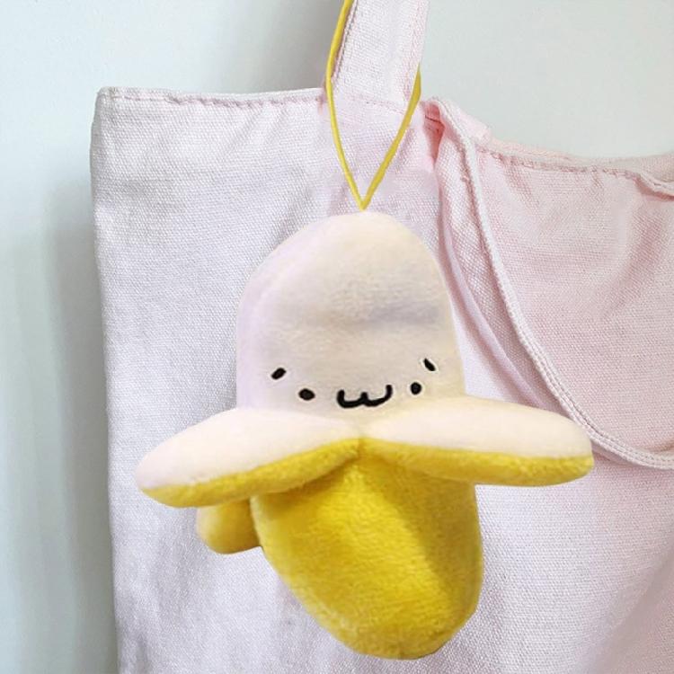Chaveiro de Banana de Pelúcia Macio e Confortável Pingente de Bolsa Charme para Bolsas Decoração de Mochila para Crianças Adolescentes e Adultos