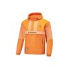 Li Ning Wade Series Color Block Hooded Short Pullover Cotton Jacket Men Jacket Autumn-Orange Sweet-Orange AJMT103-3