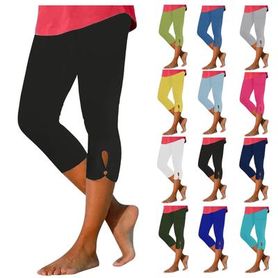 Women's Summer 2025 Capris Dressy Cropped High Waist Yoga Pants Stretchy Comfy Leggings Workout Compression Pants